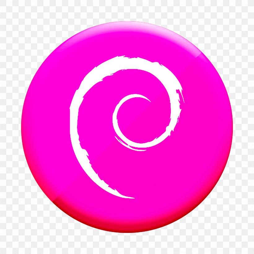 Debian Icon, PNG, 1228x1228px, Debian Icon, Logo, Magenta, Material Property, Pink Download Free