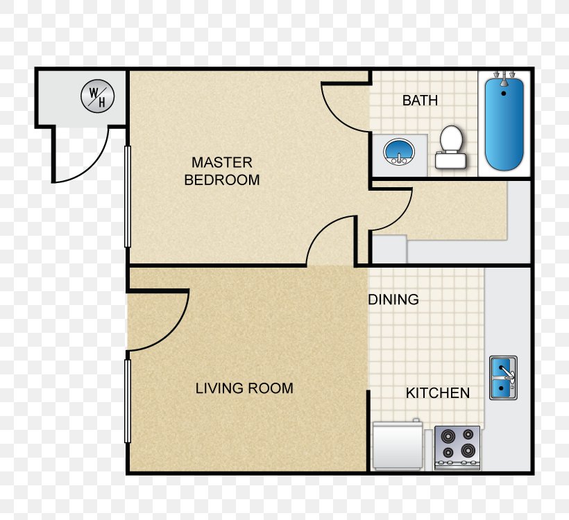Deerfield Village On Fort Lowell Floor Plan Design, PNG, 750x750px, Floor Plan, Air Conditioning, Apartment, Area, Brand Download Free