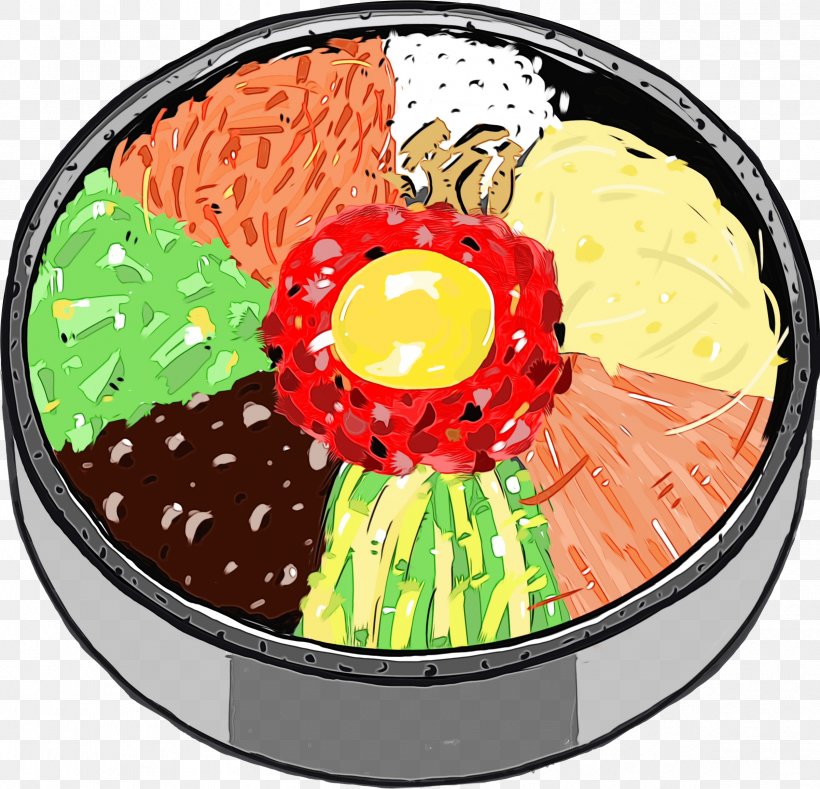 Food Cuisine Dish Side Dish Korean Food, PNG, 2401x2313px, Watercolor, Cuisine, Dish, Food, Games Download Free