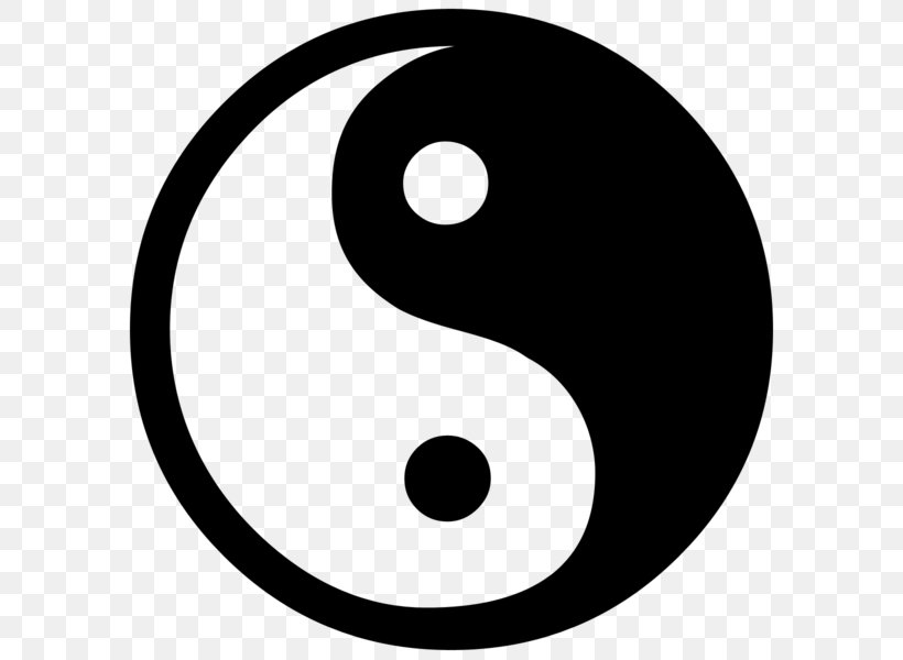 Yin And Yang Clip Art, PNG, 600x600px, Yin And Yang, Area, Art, Black And White, Icon Design Download Free