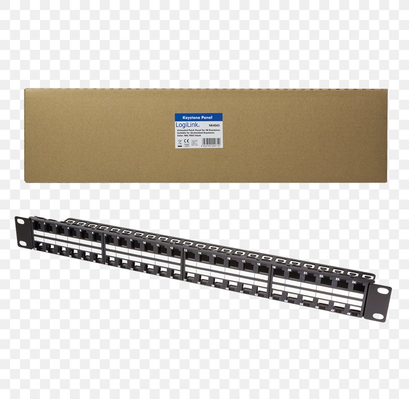Cable Management Patch Panels Keystone Module Patch Cable Twisted Pair, PNG, 800x800px, 10 Gigabit Ethernet, 19inch Rack, Cable Management, Category 6 Cable, Class F Cable Download Free