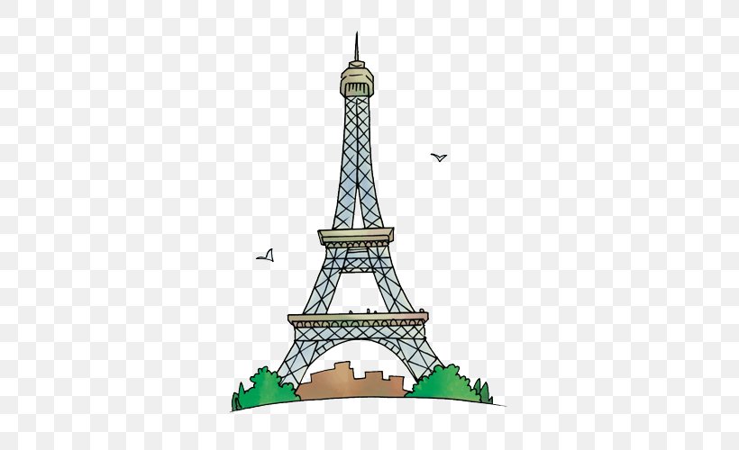 Eiffel Tower Steeple Car Landmark Spire, PNG, 500x500px, Eiffel Tower, Car, Cartoon, Landmark, Paris Download Free