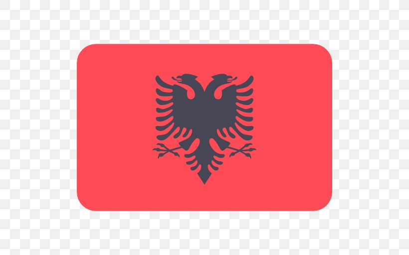 Flag Of Albania National Flag Illustration, PNG, 512x512px, Albania, Albanian Language, Brand, Flag, Flag Of Albania Download Free