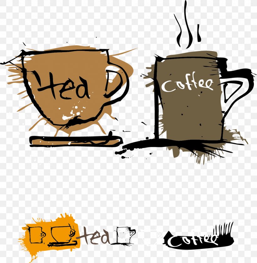 Coffee Cup Tea Adobe Illustrator, PNG, 1238x1267px, Coffee, Brand, Caffeine, Cartoon, Coffee Cup Download Free