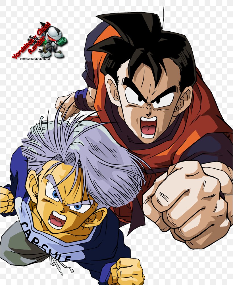 Gohan Trunks Goku Vegeta Goten, PNG, 818x1000px, Watercolor, Cartoon, Flower, Frame, Heart Download Free