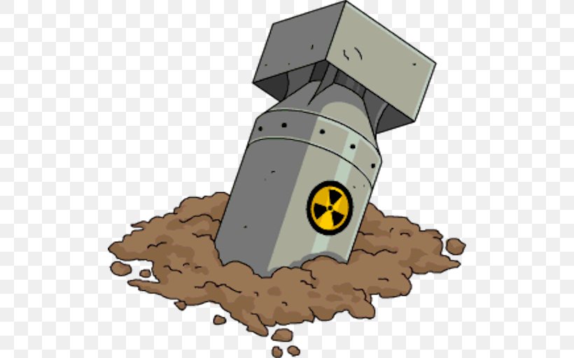 The Simpsons: Tapped Out Nuclear Weapon Bomb Bart Simpson Homer Simpson, PNG, 512x512px, Simpsons Tapped Out, Bart Simpson, Bird, Bomb, Explosion Download Free