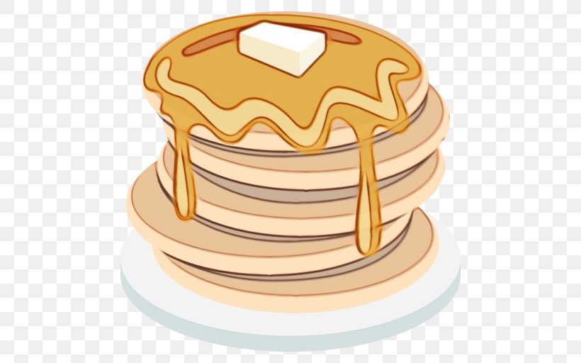 Clip Art Pancake Fast Food Breakfast Dish, PNG, 512x512px, Watercolor, Baked Goods, Breakfast, Dish, Fast Food Download Free