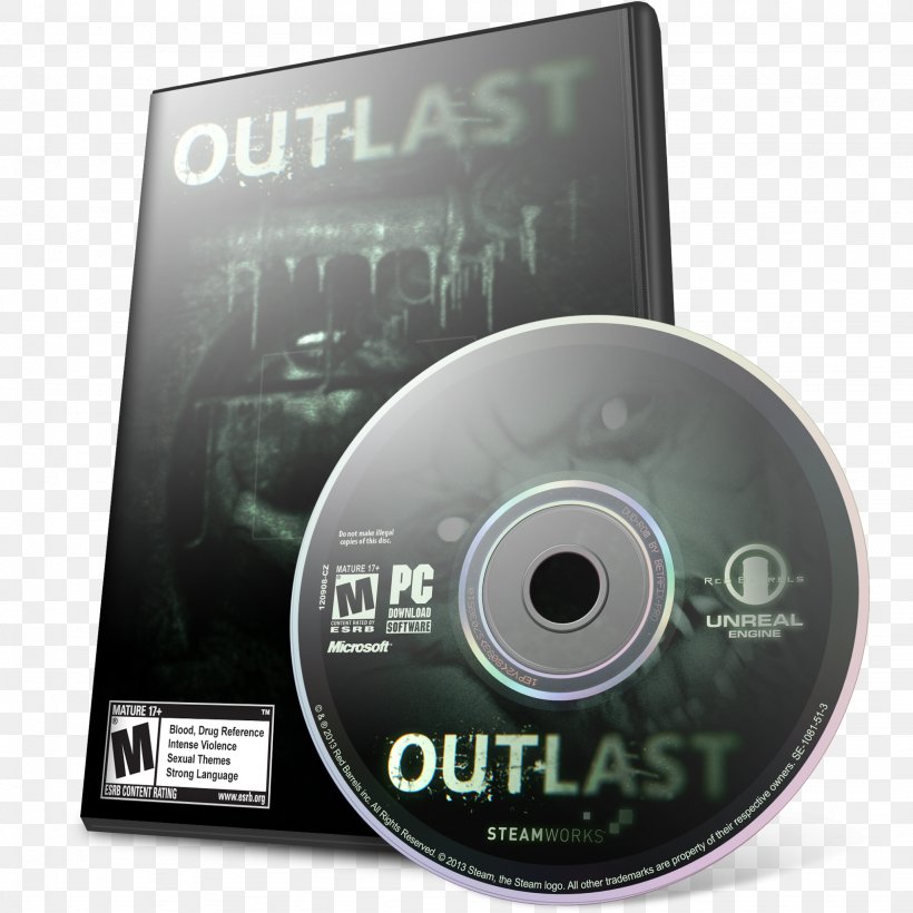 Outlast Xbox One Compact Disc PlayGround.ru DVD, PNG, 2048x2048px, Outlast, Album, Brand, Compact Disc, Data Storage Device Download Free