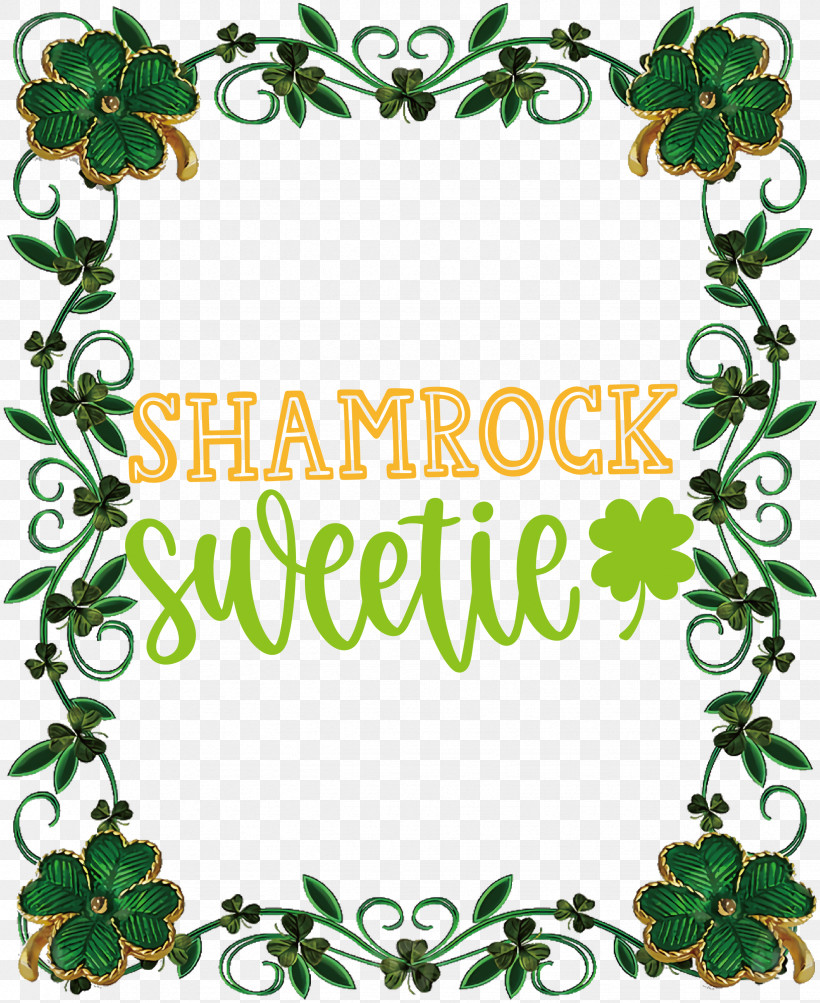 Shamrock Sweetie St Patricks Day Saint Patrick, PNG, 2452x3000px, St Patricks Day, Holiday, Leprechaun, Patricks Day, Picture Frame Download Free