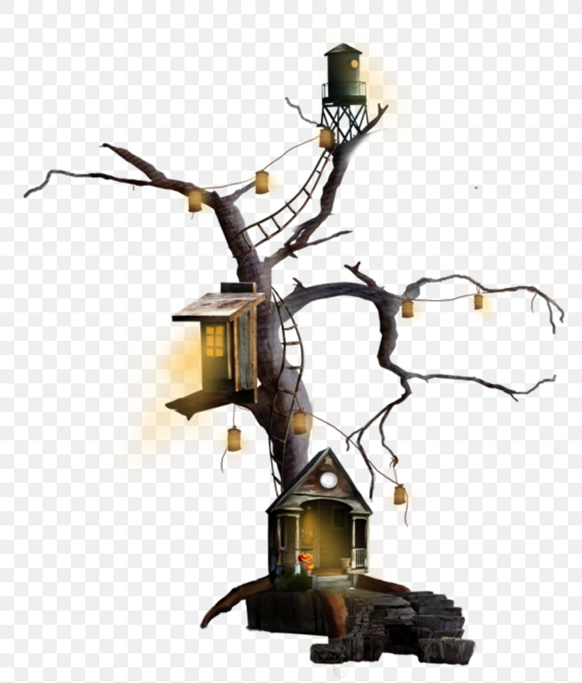 Tree Halloween Clip Art, PNG, 800x962px, Tree, Gratis, Halloween, Haunted House, House Download Free