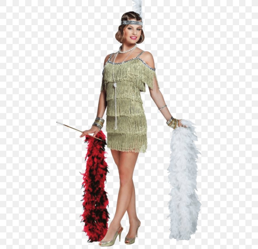 1920s The Great Gatsby Flapper Costume Dress, PNG, 500x793px, Great Gatsby, Clothing, Costume, Costume Design, Costume Party Download Free