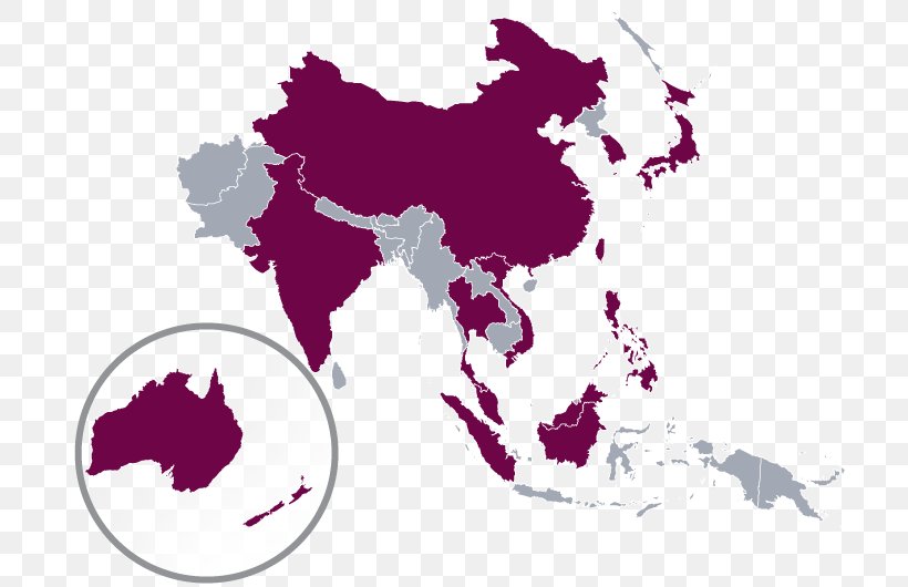 simple asia map