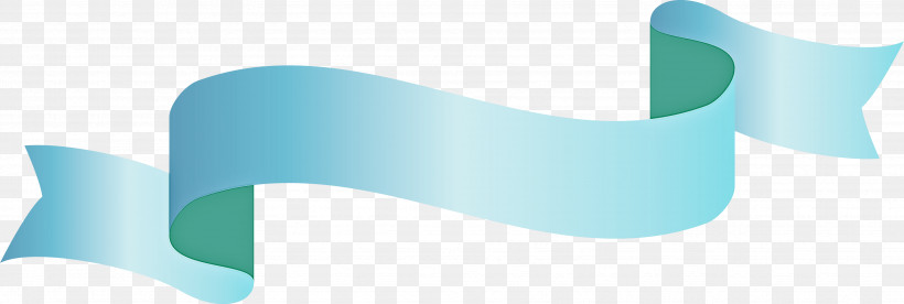 Ribbon S Ribbon, PNG, 3527x1191px, Ribbon, Aqua, Blue, Line, S Ribbon Download Free