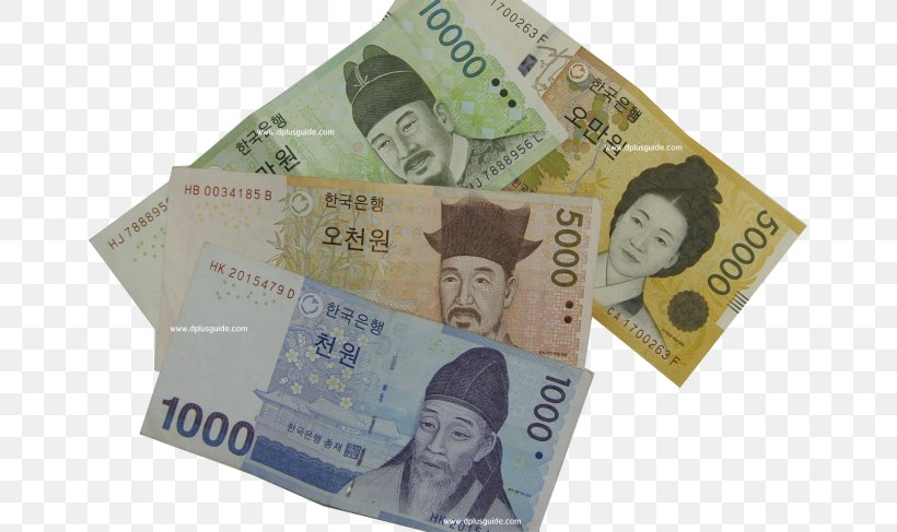 South Korean Won Money Thai Baht Bank, PNG, 657x487px, South Korea, Banana Flavored Milk, Bank, Banknote, Cash Download Free