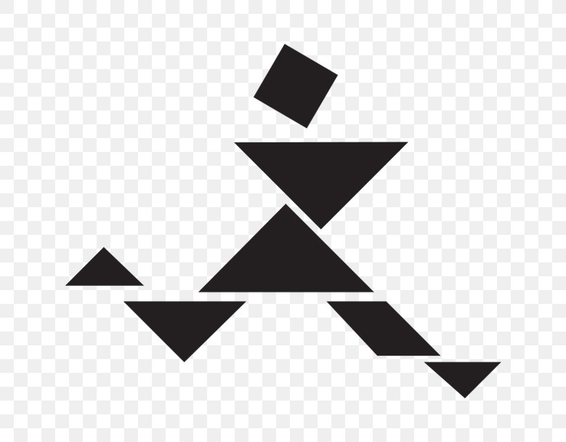 Springboard Dance Tangram Jigsaw Puzzles Game, PNG, 640x640px, Tangram, Area, Art, Black, Black And White Download Free