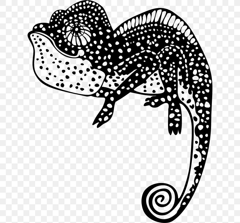 Chameleons Lizard Paper Drawing Clip Art, PNG, 632x764px, Chameleons, Artwork, Black, Black And White, Drawing Download Free