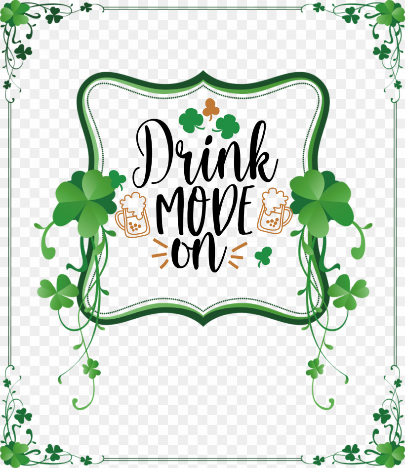 Drink Mode On St Patricks Day Saint Patrick, PNG, 2595x3000px, St Patricks Day, Clover, Logo, Patricks Day, Royaltyfree Download Free