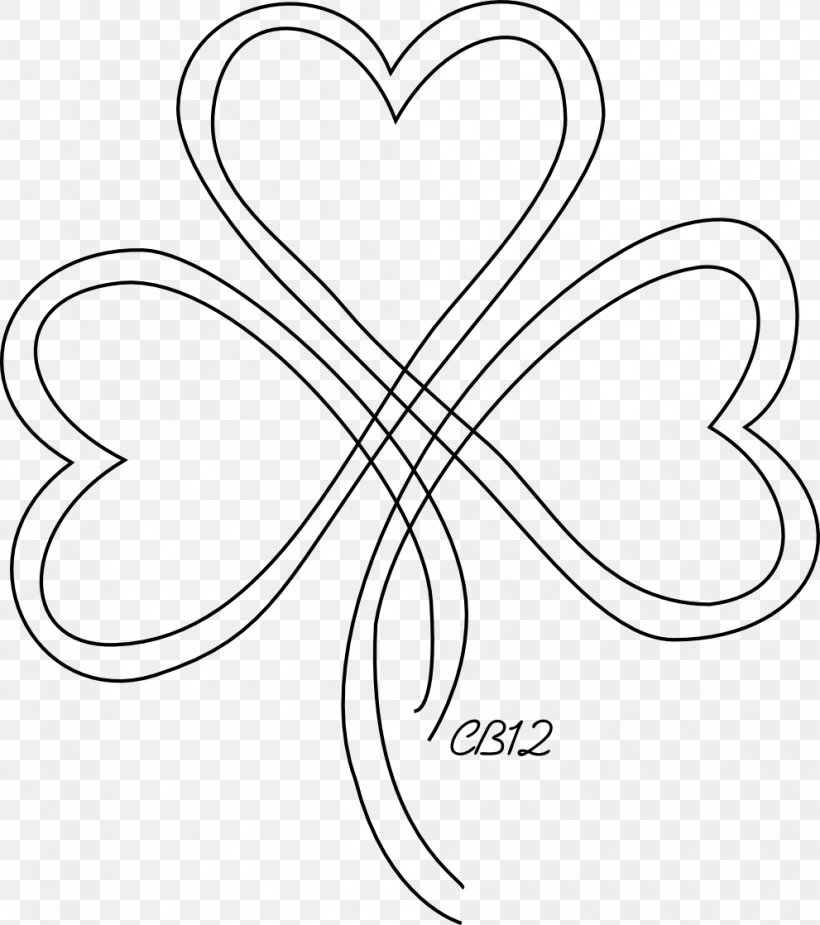 Shamrock Clover Ireland Celtic Knot Saint Patrick's Day, PNG, 991x1118px, Watercolor, Cartoon, Flower, Frame, Heart Download Free
