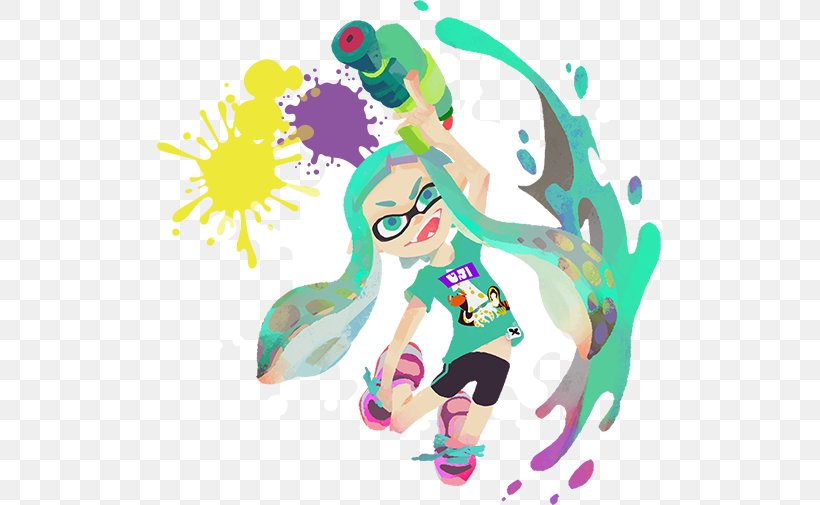 Splatoon 2 Wii U Yobuko, PNG, 506x505px, Splatoon, Amiibo, Art, Cartoon, Computer Software Download Free