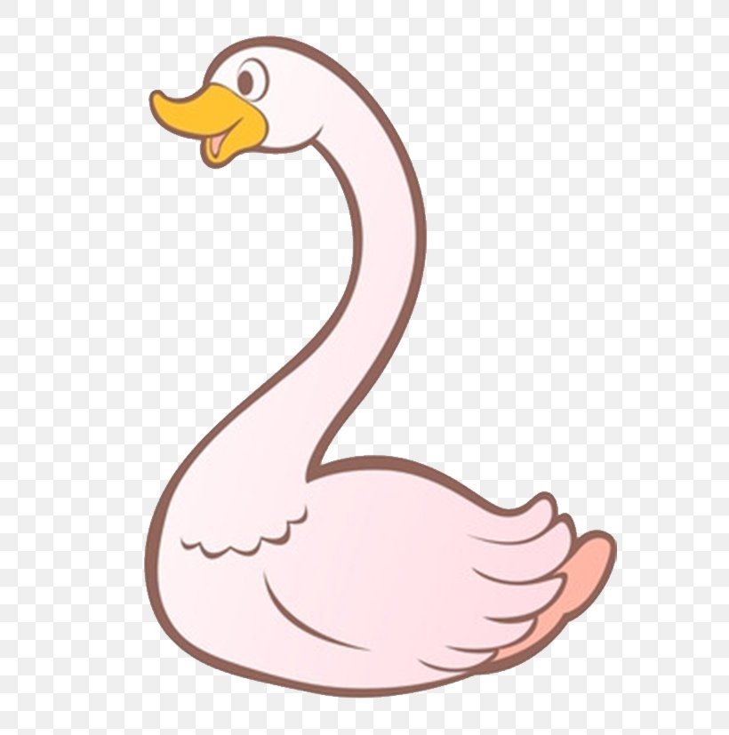 Swan Goose Tundra Swan Domestic Goose Cartoon, PNG, 591x827px, Goose, Area, Beak, Bird, Cartoon Download Free