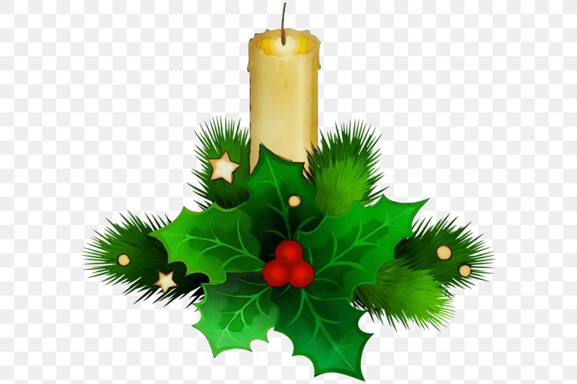 Christmas Decoration, PNG, 600x546px, Watercolor, Candle, Christmas, Christmas Decoration, Green Download Free