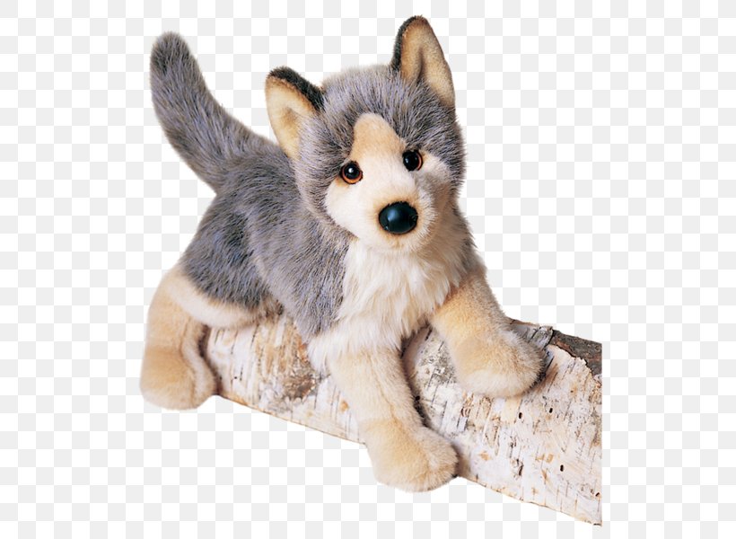Gray Wolf Amazon.com Stuffed Animals & Cuddly Toys Plush, PNG, 600x600px, Watercolor, Cartoon, Flower, Frame, Heart Download Free