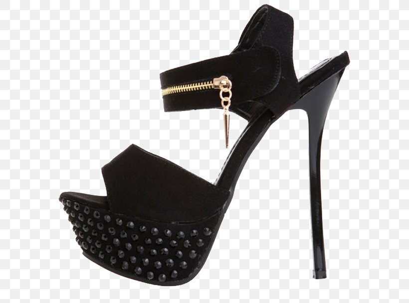 Black High-heeled Footwear Sandal Dress Shoe, PNG, 736x608px, Black, Boot, Clothing, Color, Designer Download Free