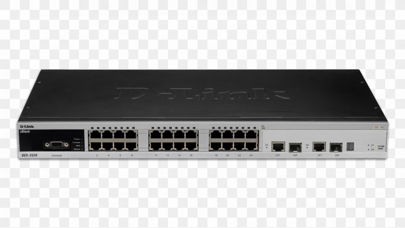 Network Switch D-Link Virtual LAN Port 100BASE-TX, PNG, 1664x936px, Network Switch, Audio Receiver, Computer Network, Computer Networking, Computer Port Download Free