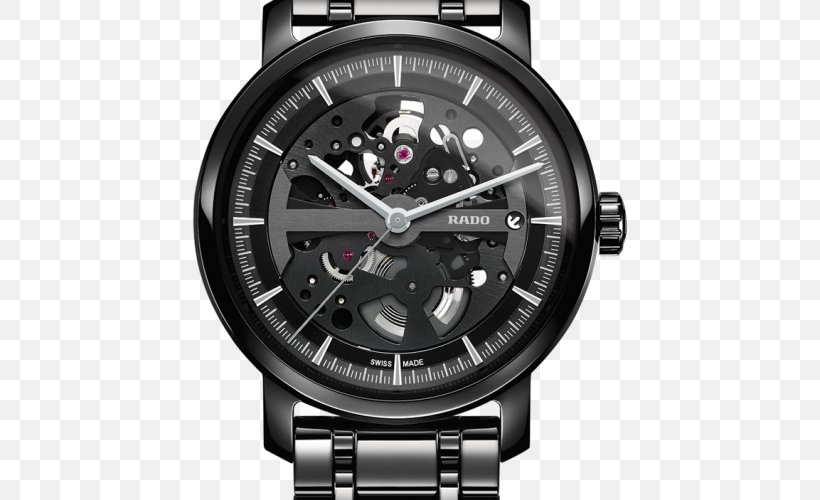 Rado Centrix Automatic Watch Rado Diamaster R14078103, PNG, 500x500px, Rado, Automatic Watch, Brand, Hublot, Luxury Goods Download Free