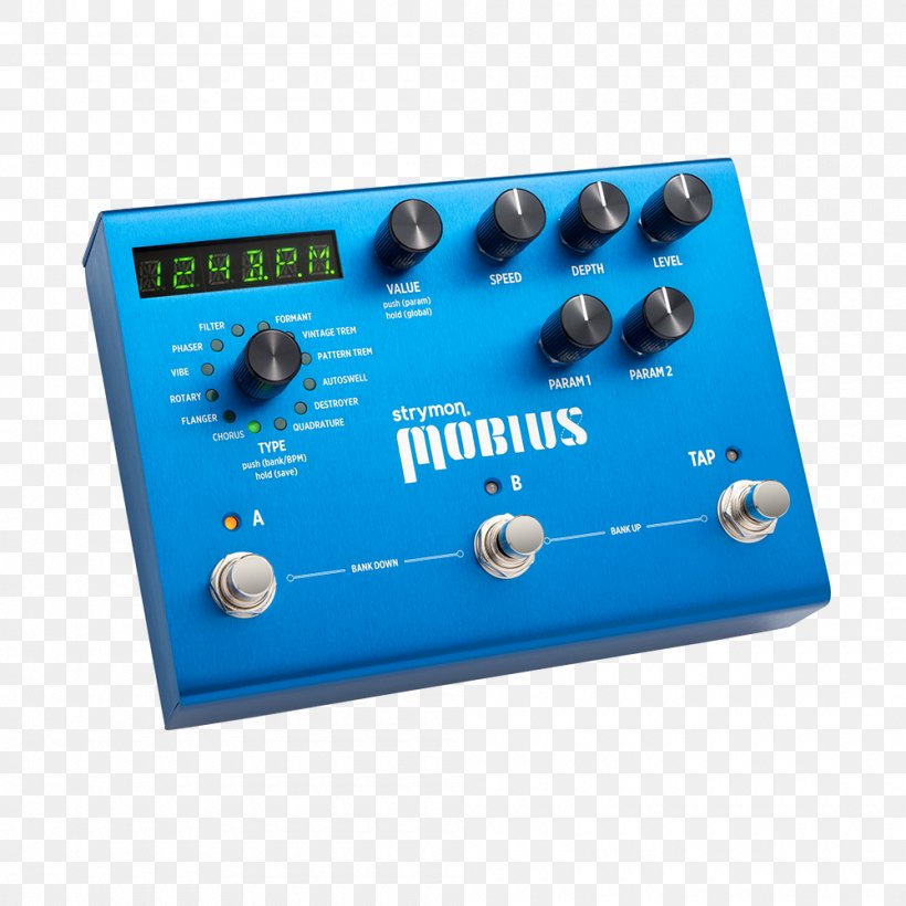 Strymon Mobius メビウス Effects Processors & Pedals Musical Instruments, PNG, 1000x1000px, Strymon, Audio, Circuit Component, Effects Processors Pedals, Electronic Instrument Download Free