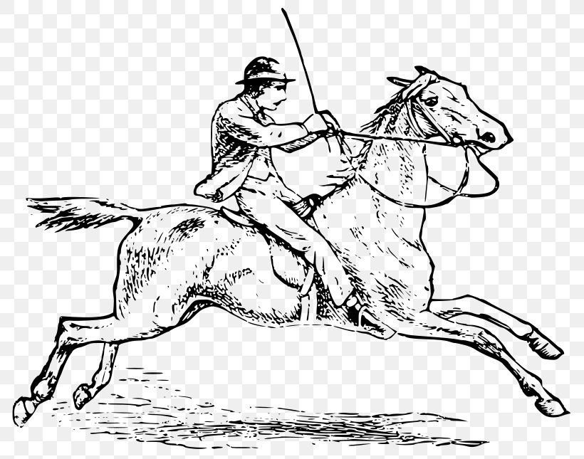 Horse Equestrian English Riding Clip Art, PNG, 800x645px, Horse, Art, Artwork, Black And White, Bridle Download Free