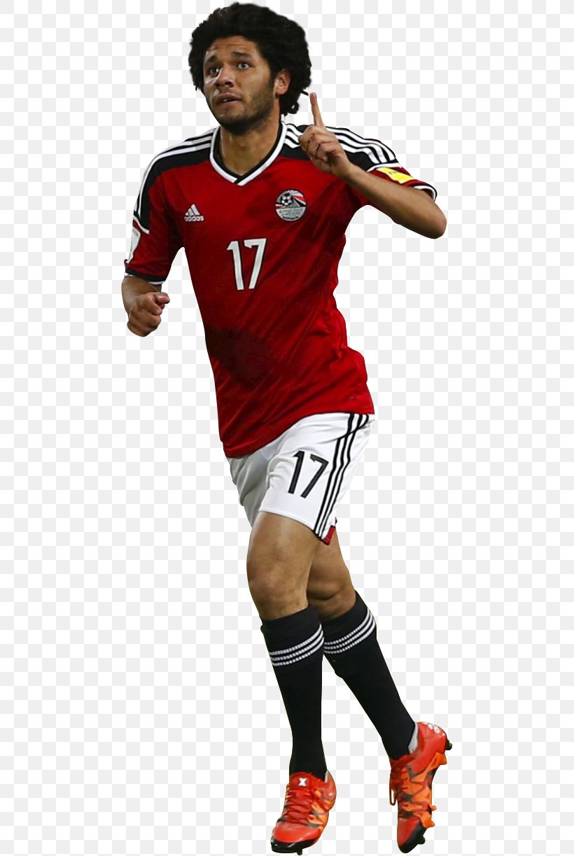 Mohamed El-Nenny Egypt National Football Team Al Ahly SC 2018 World Cup Jersey, PNG, 475x1223px, 2018 World Cup, Mohamed Elnenny, Al Ahly Sc, Baseball Equipment, Clothing Download Free