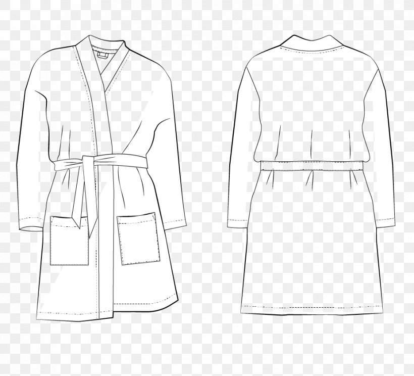 Robe Dress Pattern, PNG, 928x842px, Robe, Abdomen, Black, Black And White, Clothes Hanger Download Free