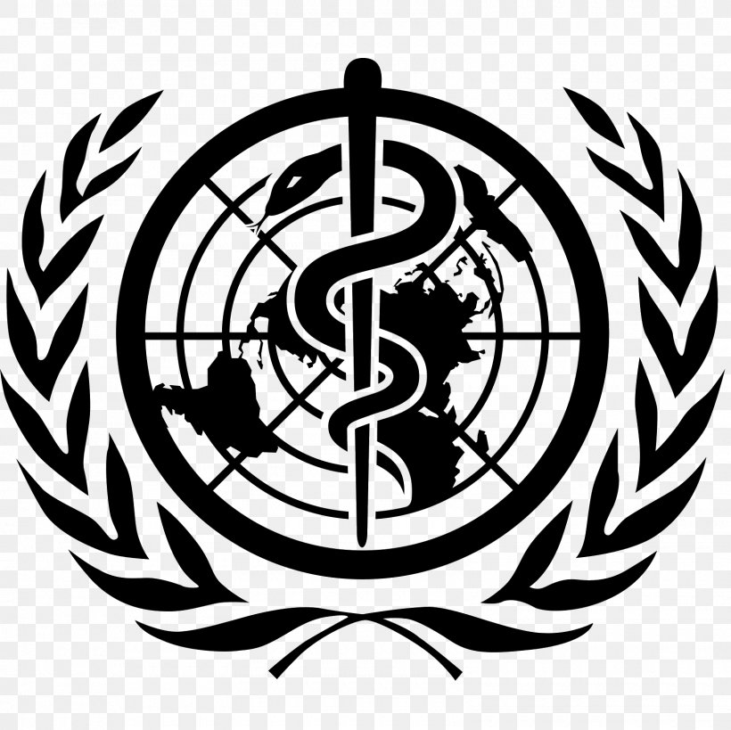 World Health Organization United Nations Industrial Development Organization, PNG, 1600x1600px, World Health Organization, Black And White, Brand, Health, Health Care Download Free