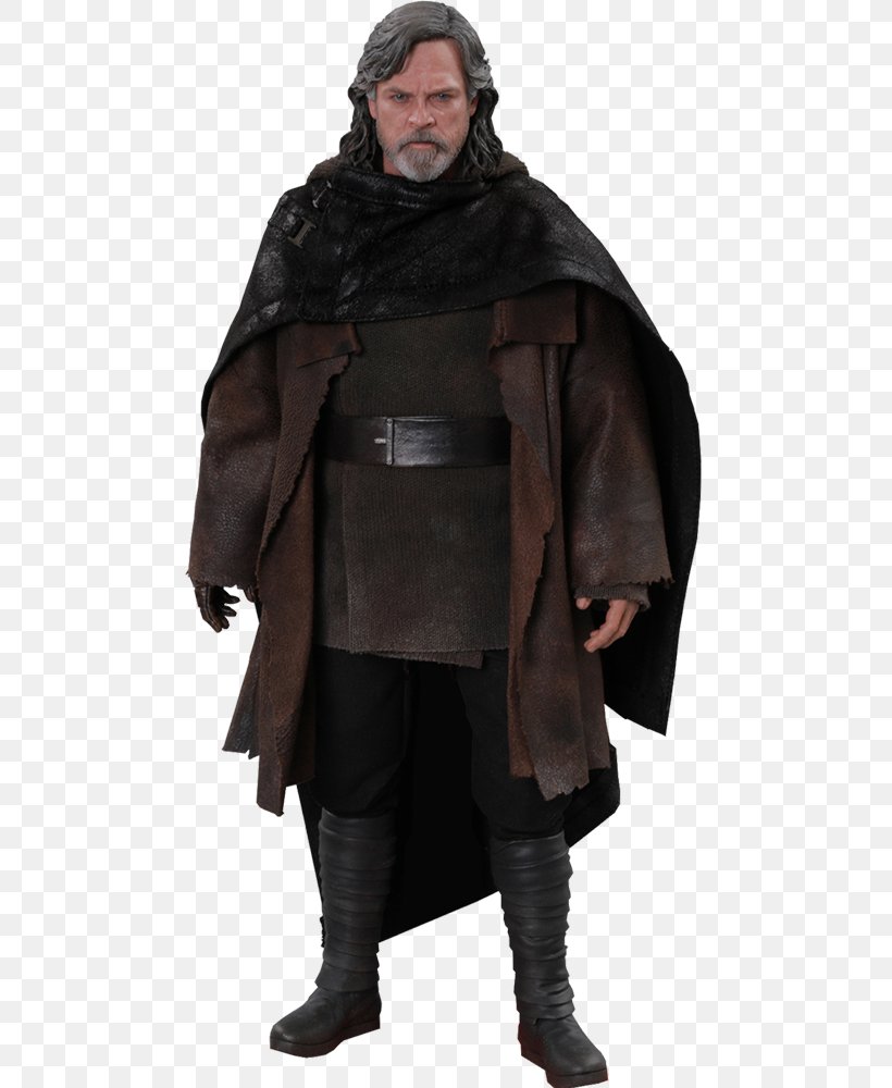 Luke Skywalker Star Wars: The Last Jedi Mark Hamill Hot Toys Limited, PNG, 480x1000px, 16 Scale Modeling, Luke Skywalker, Action Toy Figures, Costume, Fur Download Free