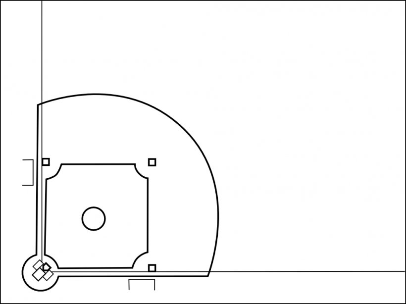 Printable Baseball Diamond Diagram