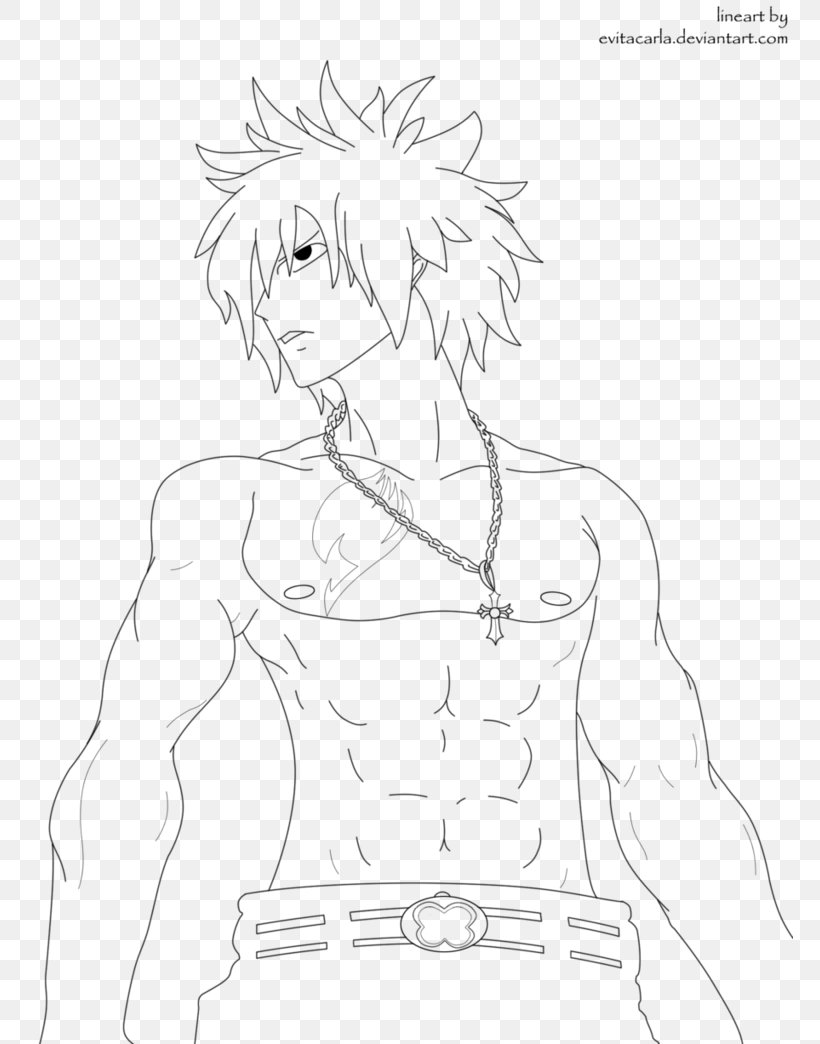 Gray Fullbuster Line Art Character Drawing Sketch, PNG, 766x1044px, Watercolor, Cartoon, Flower, Frame, Heart Download Free