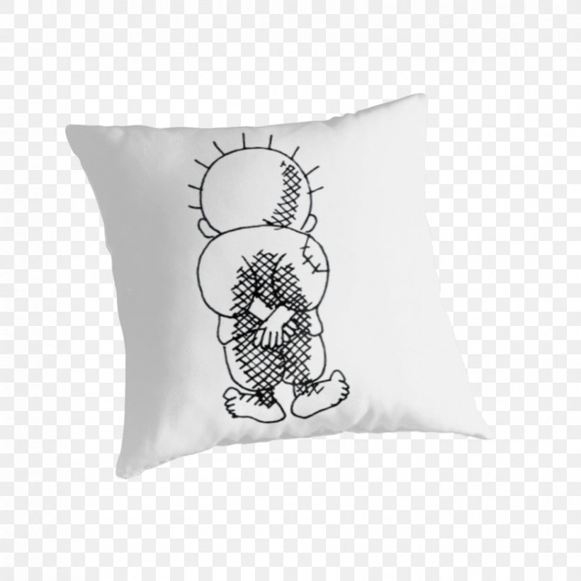 Cushion Throw Pillows Galicia Handala, PNG, 875x875px, Cushion, Black And White, Galicia, Handala, Pillow Download Free