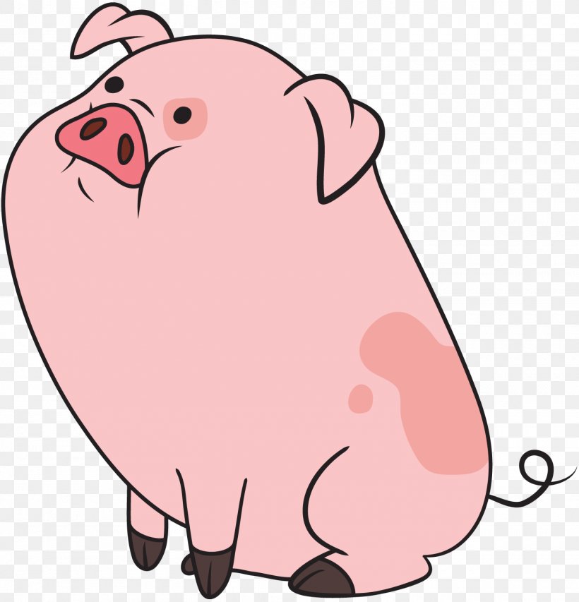Pig Animation Mabel Pines Clip Art, PNG, 1460x1520px, Watercolor, Cartoon, Flower, Frame, Heart Download Free