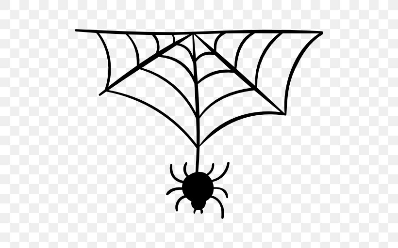 Spider Web Halloween, PNG, 512x512px, Spider Web, Area, Artwork, Black, Black And White Download Free