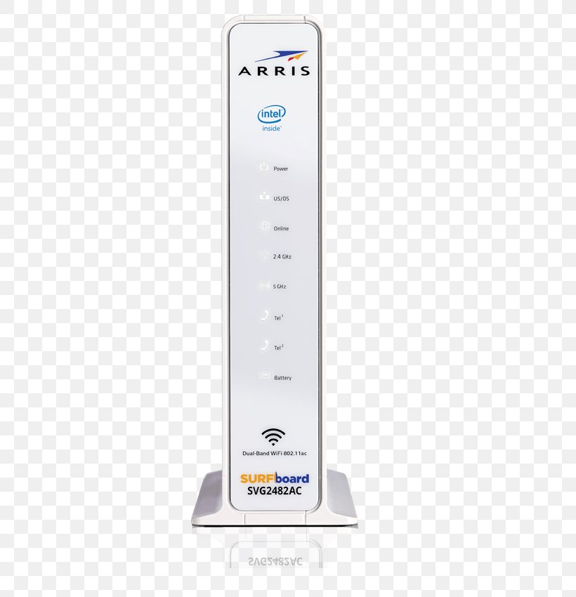 ARRIS SURFBoard SVG2482AC Cable Modem DOCSIS Wi-Fi, PNG, 500x850px, Cable Modem, Arris International, Cable Television, Computer Network, Docsis Download Free