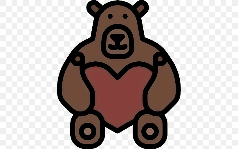 Cartoon Brown Animal Figure Brown Bear, PNG, 512x512px, Cartoon, Animal Figure, Brown, Brown Bear Download Free
