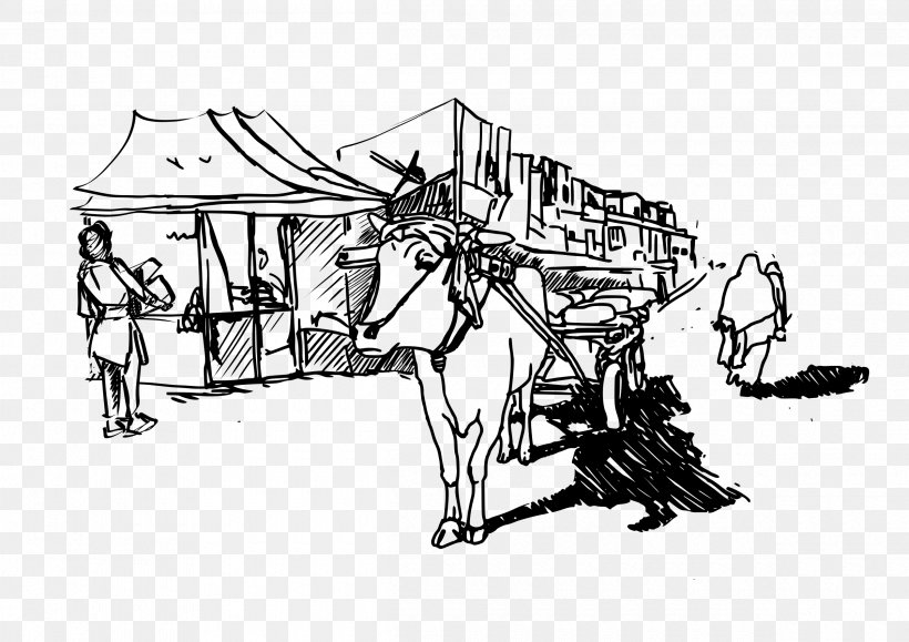 Cattle Cartoon, PNG, 2400x1697px, Cattle, Art, Artwork, Black And White, Cartoon Download Free