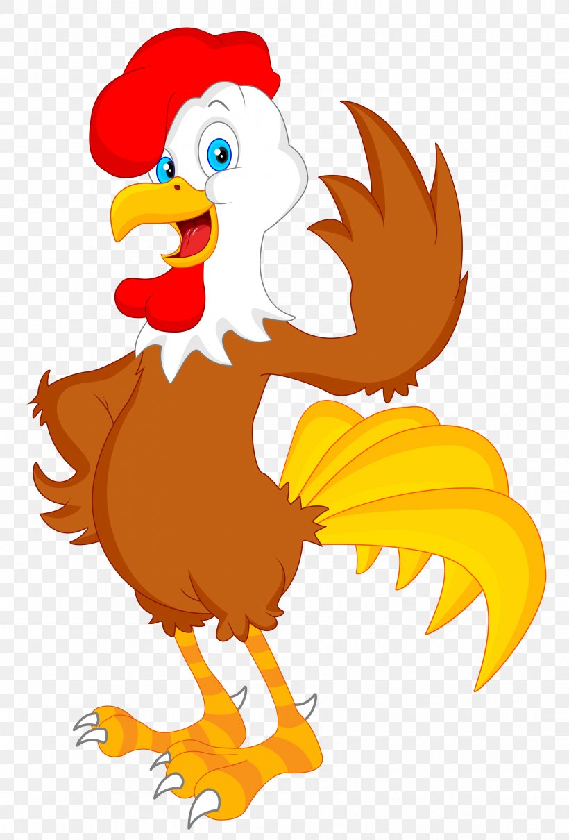 Chicken Rooster Cartoon Royalty-free, PNG, 3350x4945px, Chicken, Art, Beak, Bird, Cartoon Download Free