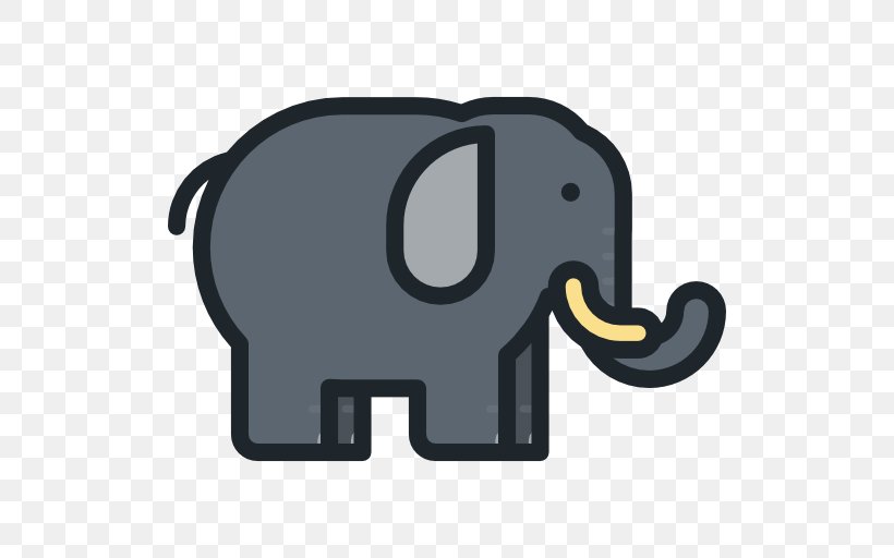 Indian Elephant Icon, PNG, 512x512px, Indian Elephant, Animal, Elephant, Elephants And Mammoths, Ico Download Free