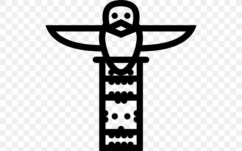 Totem Pole Culture Clip Art, PNG, 512x512px, Totem Pole, Artwork, Black, Black And White, Cultural Icon Download Free