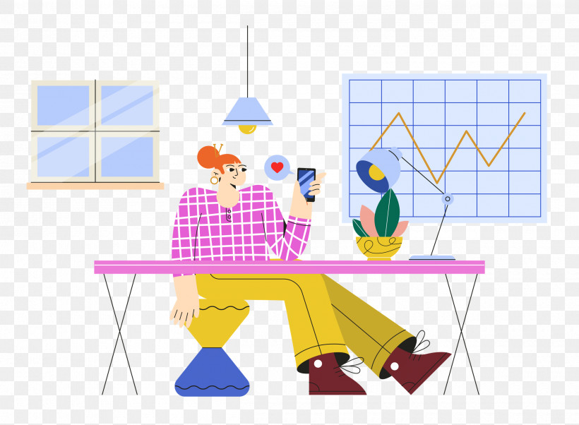 Work Home Working From Home, PNG, 2500x1838px, Work, Behavior, Cartoon, Home, Human Download Free