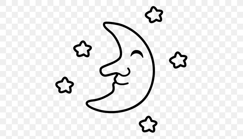 Drawing Painting Moon Cloud Star, PNG, 600x470px, Drawing, Area, Art, Black, Black And White Download Free