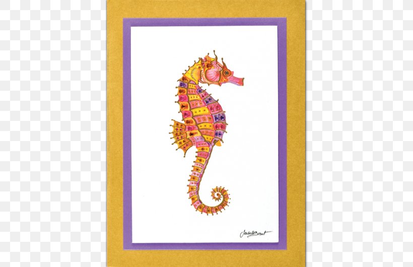 Seahorse Art Rectangle, PNG, 513x530px, Watercolor, Cartoon, Flower, Frame, Heart Download Free