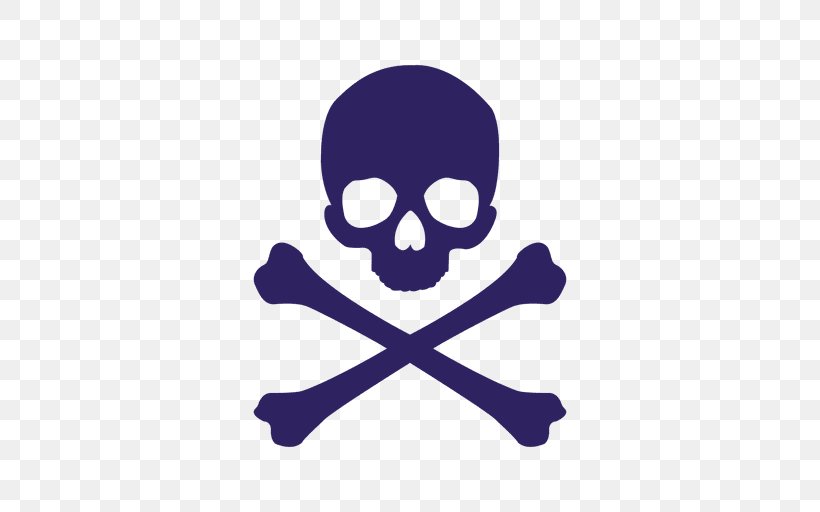 Skull And Crossbones Royalty-free, PNG, 512x512px, Skull And Crossbones, Bone, Cartoon, Crossbones, Death Download Free
